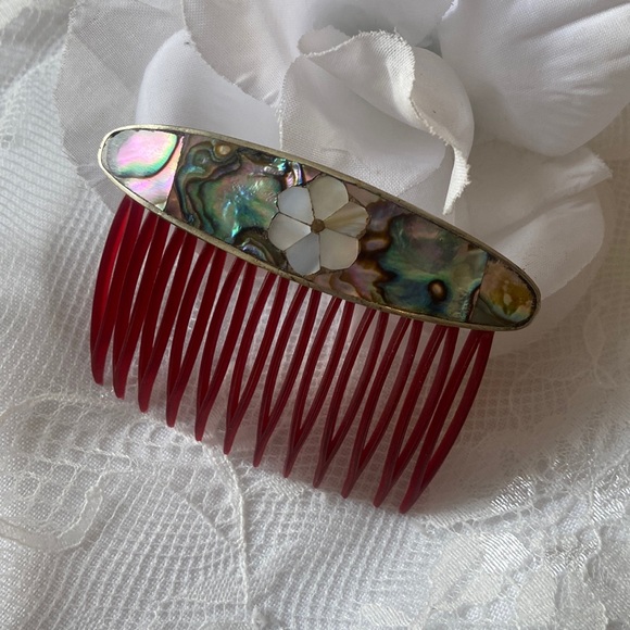 Vintage Accessories Vintage Abalone Hair Comb Poshmark